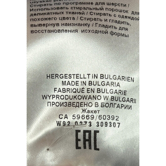 Frank Walder Tapestry Jacket 8 Long Sleeve Sigle Breasted Buttoned Front Pockets - Picture 5 of 6